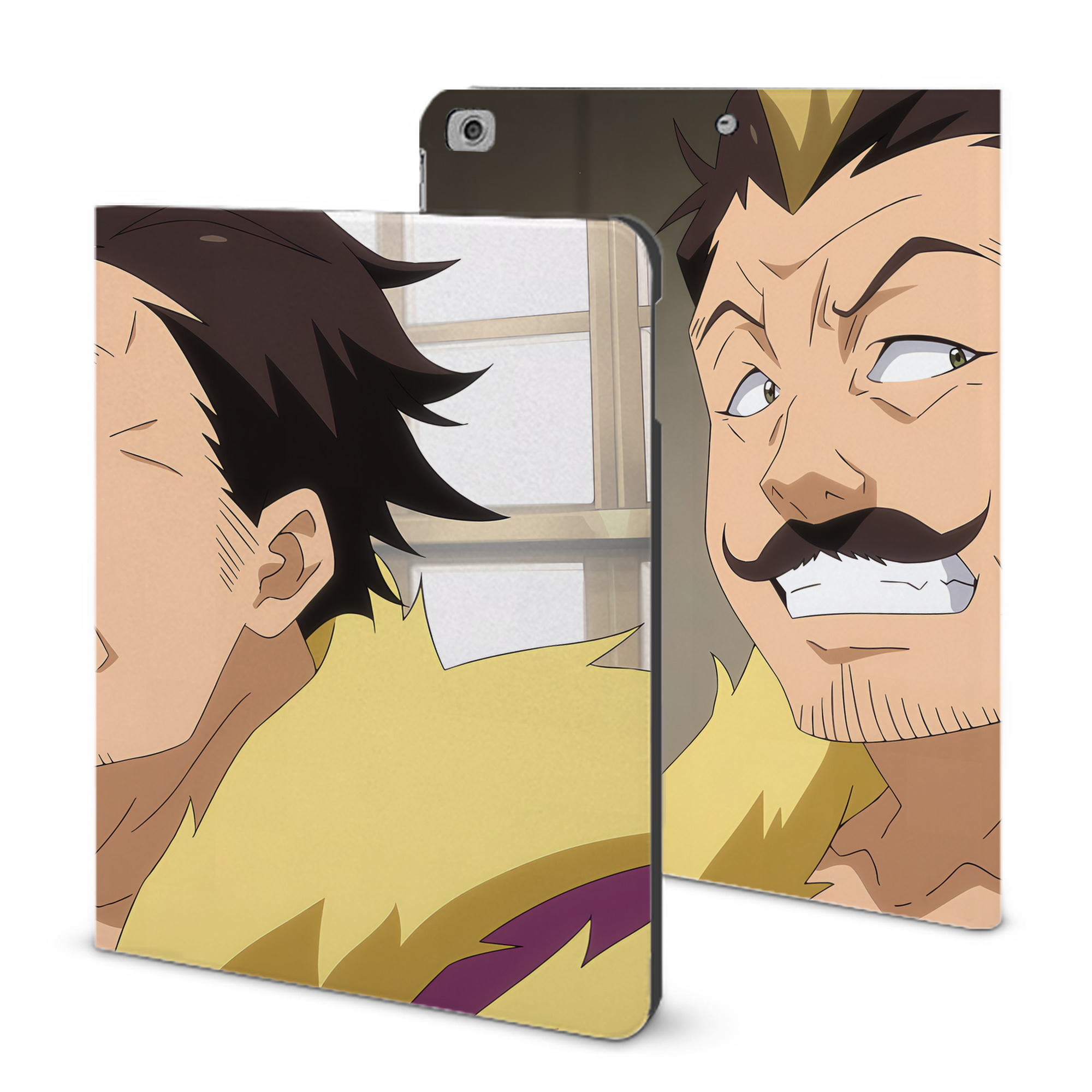 （画像用） 転スラ Regarding Reincarnated to Slime IPad ケース ブック型 PUレザー TPU 耐衝撃 軽量 薄型 ペン収納なし 全面保護 IPad 各モデル対応